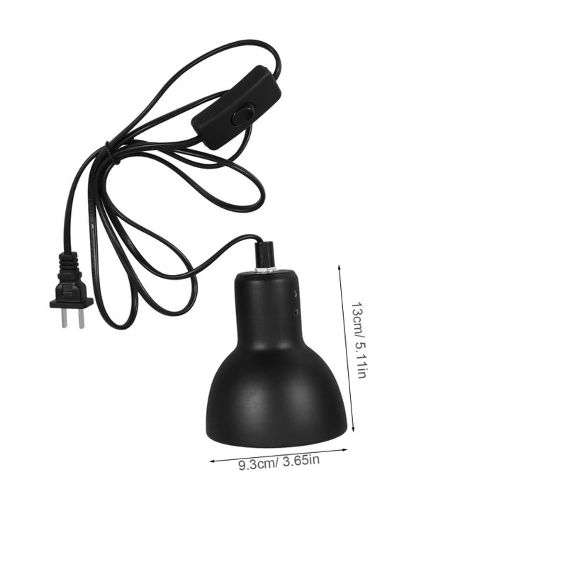 Insulated Reptile Heat Lamp Fixture with Reflective Shade for Terrarium Temperature Control Easy Installation - Image 3