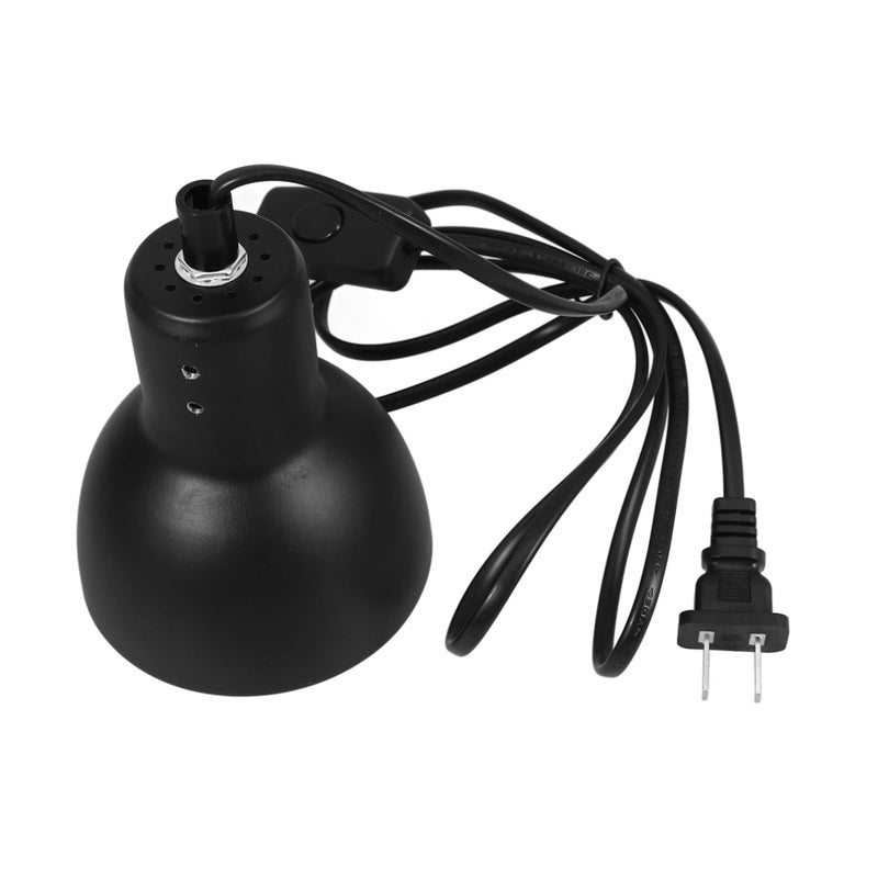 Insulated Reptile Heat Lamp Fixture with Reflective Shade for Terrarium Temperature Control Easy Installation - Image 2