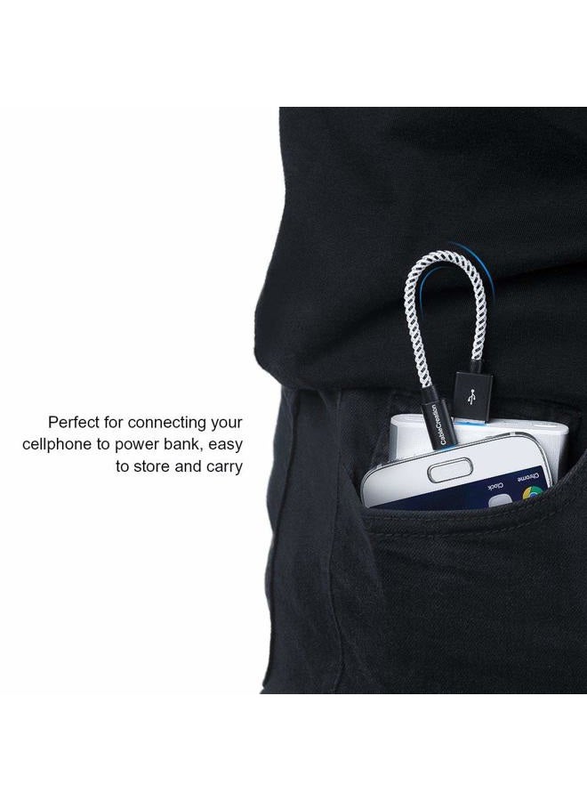 CableCreation Short Micro USB Cable 0.15M, CableCreation USB to Micro USB Braided Shielded Charging and Sync Cable, Compatible with TV Stick, Chromecast, Power Bank, Android Phone 0.5 FT - Image 5