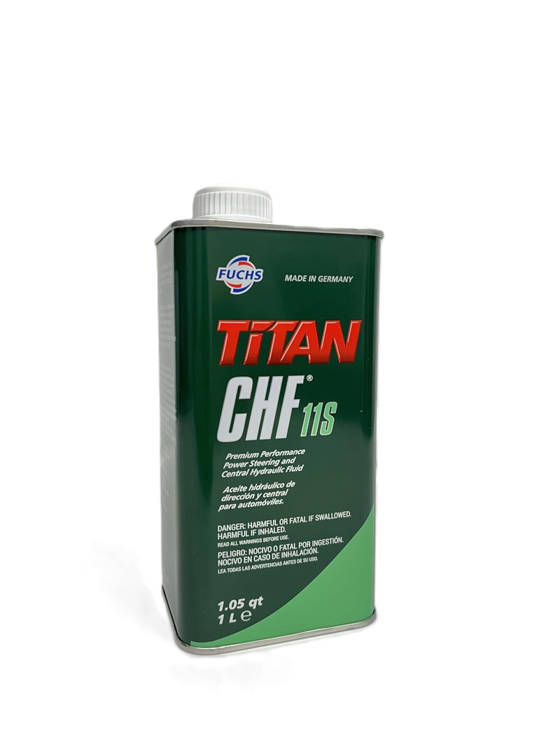 FUCHS Titan CHF 11S Premium Performance Power Steering and Central Hydraulic Fluid with a Wide Application and Approval Profile for Various Manufacturers