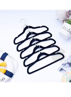 Red Dot Gift 50-Pack Black Velvet Kids Hangers - (35cm / 14 Inch) Premium Childrens Hangers for Closet, Ultra-Thin Cute Hangers Kids Clothes Hanger, Small Hangers for Kids Clothes  - Image 4