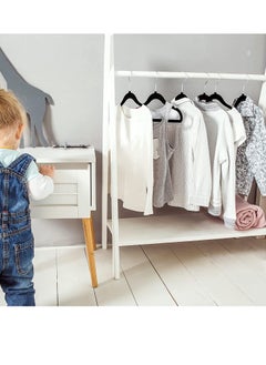 Red Dot Gift 50-Pack Black Velvet Kids Hangers - (35cm / 14 Inch) Premium Childrens Hangers for Closet, Ultra-Thin Cute Hangers Kids Clothes Hanger, Small Hangers for Kids Clothes  - Image 5