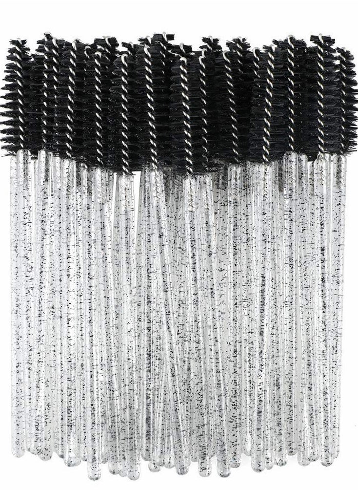Generic 100PCS Crystal Eyelash Mascara Wands Applicator Makeup Brush Set for Stunning Lashes  - Image 5