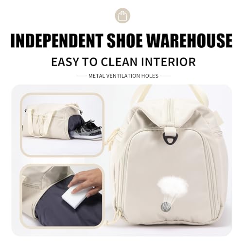 VEAGIA Weekender Duffel Bag With Shoe Compartment And Wet PocketLuggage Everyday Overnight Bag for Men and Women TravelCarry On Gym Bag - Image 3