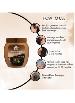 Paris Collection Castor Hot Oil Hair Mask Unisex 1000ml  - Image 3