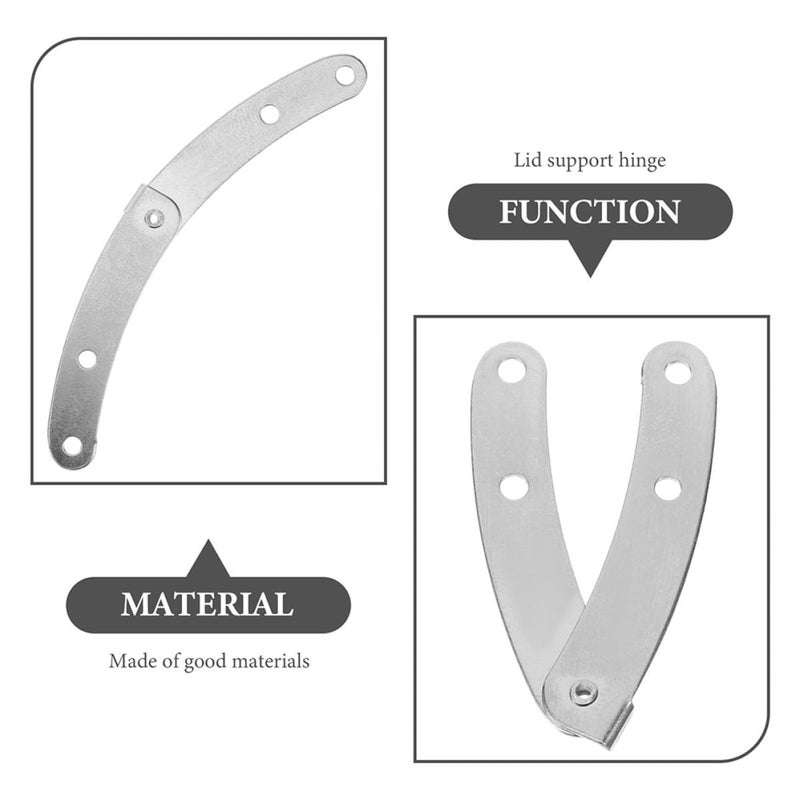 20pcs Silver Small Hinges for Jewelry Box with Lid Support Drop Leaf Cabinet Door Damper - Image 4