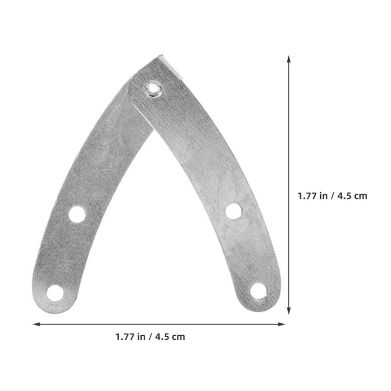 20pcs Silver Small Hinges for Jewelry Box with Lid Support Drop Leaf Cabinet Door Damper - Image 3