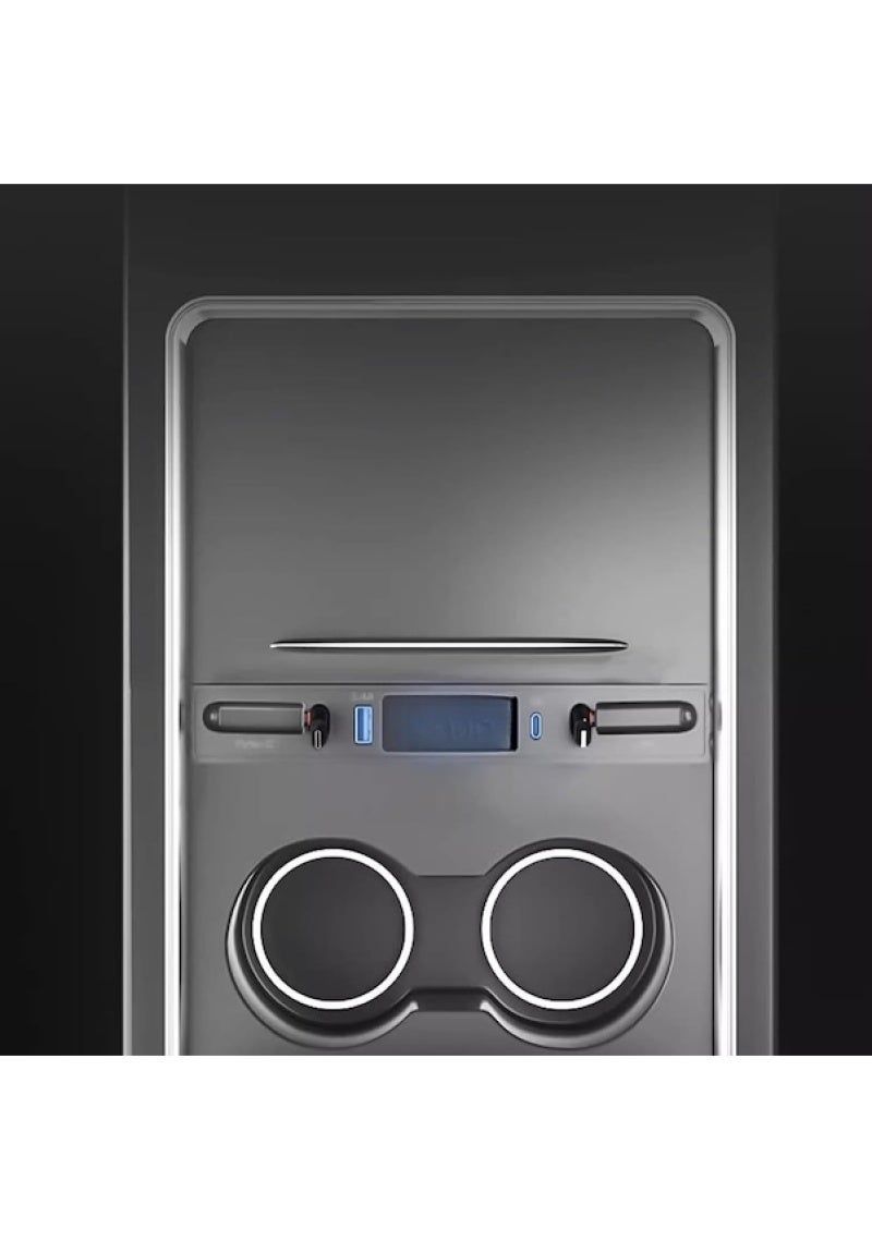 2021-2023 Tesla Model 3 Ve Model Y İçin Uygun Type C Ve Apple Teleskopik Hub Docking İstasyonu, Merkezi Konsol Akıllı Sensör Ve Hızlı Şarj Usb Hub - Image 5
