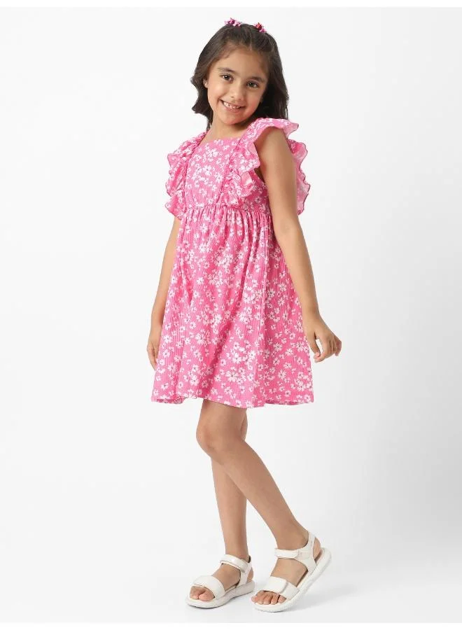 نوتيناتي فستان مكشكش بنقشة الزهور