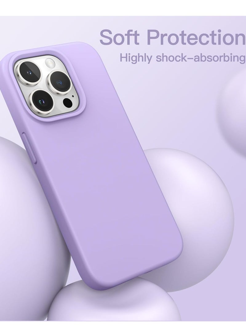 Silicone Case Compatible with iPhone 15 pro max  6.7 Premium Silicone Full Body Protection purple - Image 4