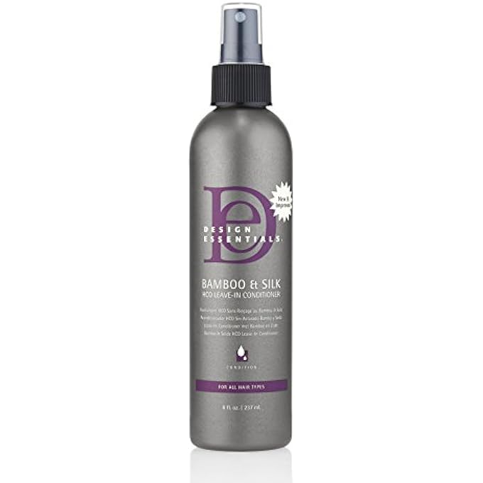 Design Essentials (240ML) - BAMBOO & SILK HCO STRENGTHENING LEAVE-IN CONDITIONER, BLOW-DRY PROTECTION HAIR SEALANT FOR ALL HAIR TYPES-240ML - Image 1