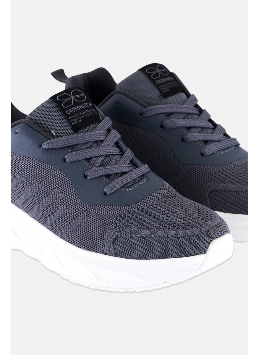 CROSSHATCH Men Lennart Lace Up Training Shoes, Grey  - Image 3