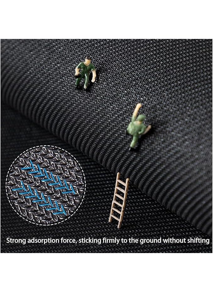 Krishn Kunj Krishn Kunj Bathroom Mat QuickDrying Water Absorbing Bathroom Mat Non Slip Floor Mat Dirt Barrier for Floor Mat Bath Mat Carpet Bathroom Doormat Astro Blue Pack of 2  - Image 3