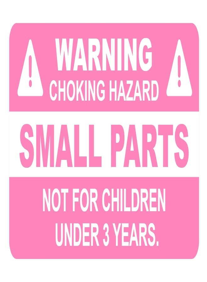 M MeshaKippa Small Parts Choking Hazard Warning Stickers, 1x2inch, 300pcs, Vinyl/PVC/Polypropylene, Cartoon Style, Single Use, Rectangular, 1.0 Count - Image 1