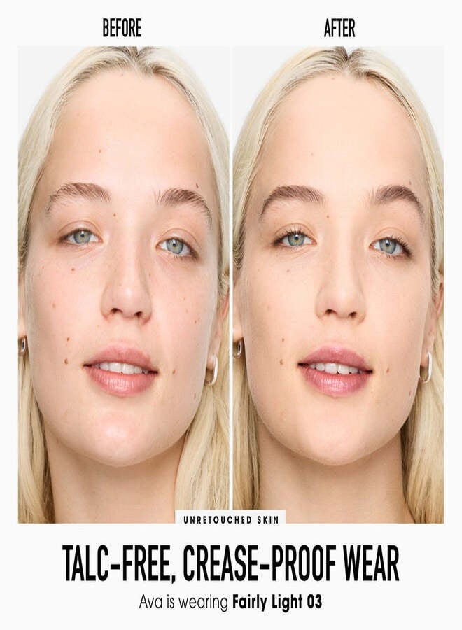 بودرة أساس معدنية مضغوطة من bareMinerals، بعامل حماية من الشمس 15 - 03 Fairy Light | بودرة أساس معدنية خفيفة الوزن قابلة للبناء، خالية من التلك، 9 غرام - Image 2