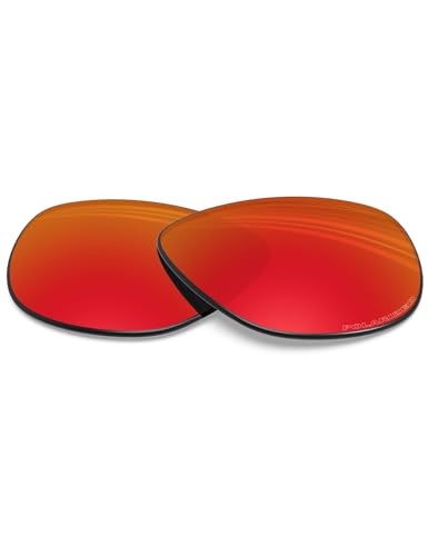 BLAZERBUCK Anti-salt Polarized Replacement Lenses for Oakley Frogskins OO9013| Frogskins Mix OO9428| Frogskins LX OO2043 - Fire Red - Image 1