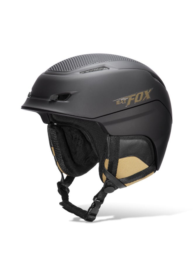 Titanium Color Batfox Snowboard Adult Winter Ski Helmet Outdoor Sports Anti-collision Warm Snow Helmet Double Board Ski Equipment For Men