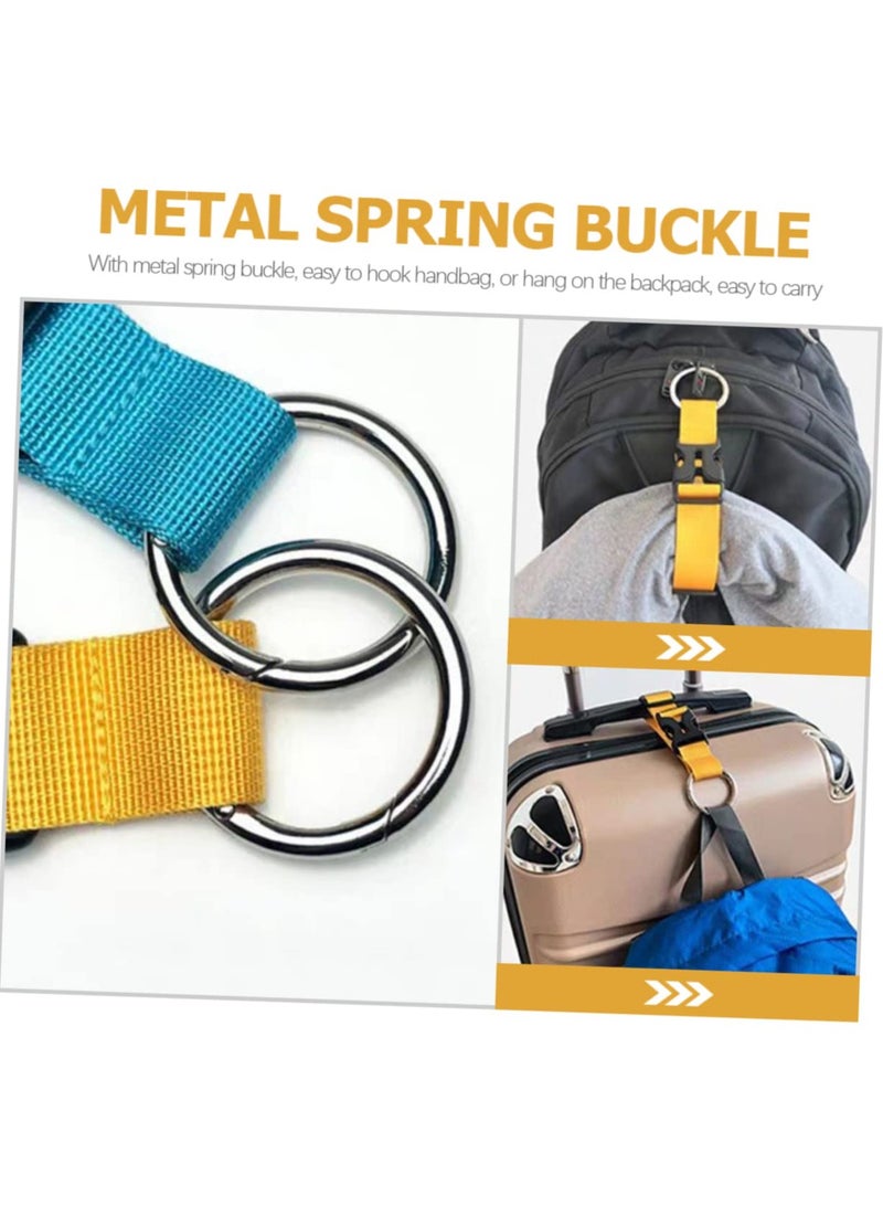 KASTWAVE Luggage Straps, 4 Pcs Binding Belts Portable Buckle Accessories Adjustable Travel Yellow Outdoor Suitcase Travel Luggage Straps - Image 2