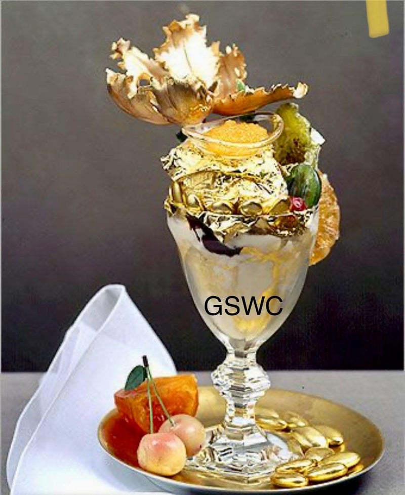 GSWC Pure Edible 24k Gold Varak Vark Golden leaf 50MMx50MM Gold Foils 25 sheets for cake sweets ayurvedic medicine face treatment anti aging spa25 sheets - Image 5