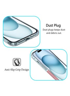 DIGI CORE iPhone 15 Case Crystal Clear iPhone 15 Case 6.1 inch Anti-Yellowing Military Drop Protection Shockproof Protective Phone Case 6.1 inch For iPhone 15  - Image 4