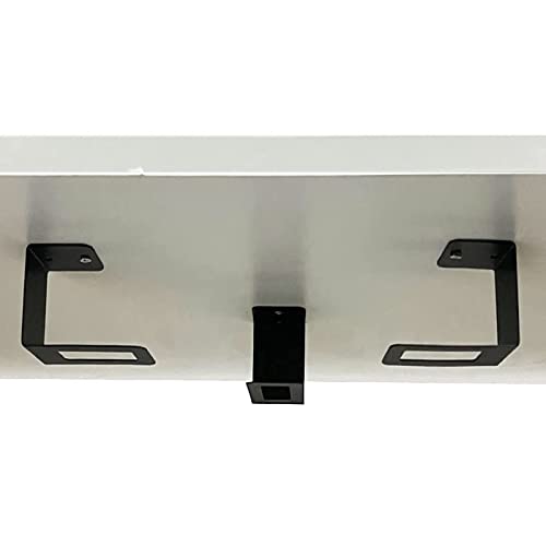 AUXPhome (3) Laptop Holder Under Desk Laptop Mount Organizer Rack Storage Shelf, Add On Under Table Laptops, Keyboard, Routers, Modems, Cable Box, Network Switch & More, Desk Accessories - Image 4