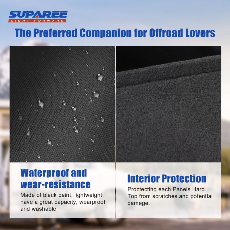 SUPAREE Freedom Panel Storage Bag Hard Top Storage Bag with Handle Compatible with 2021-2025 Ford Bronco 2&4 Door Car Top Panel Protector Bag Freedom Driving Accessories - Image 3