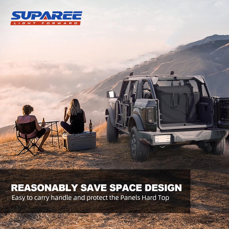 SUPAREE Freedom Panel Storage Bag Hard Top Storage Bag with Handle Compatible with 2021-2025 Ford Bronco 2&4 Door Car Top Panel Protector Bag Freedom Driving Accessories - Image 2