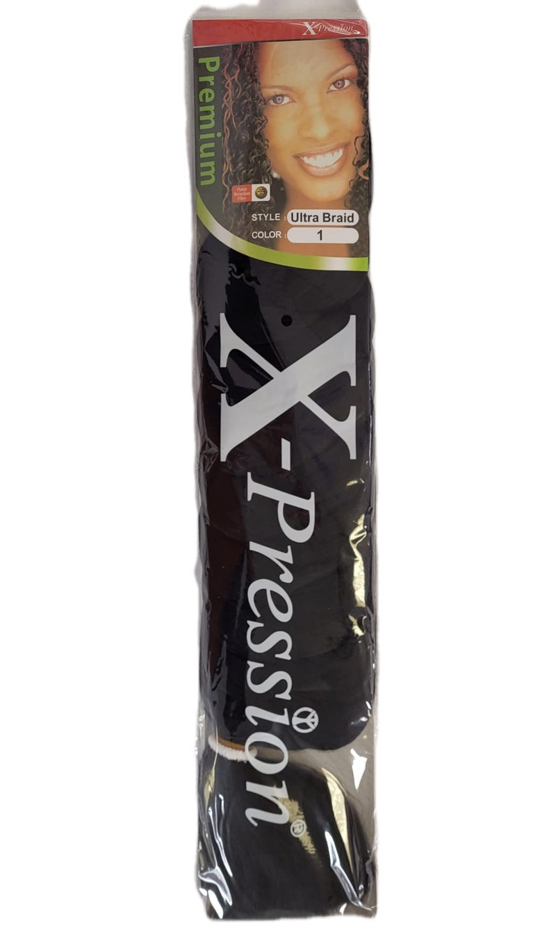 Xpression Premium Original Ultra Braid  Colour 1 Pack of 3