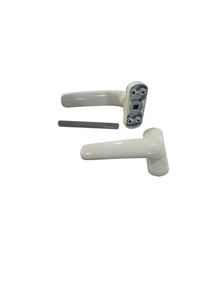 THE HARDWARE STOP The Hardware Stop Aluminum Door Handle with 4 Screw (White)  - Image 2