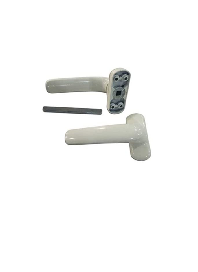 THE HARDWARE STOP The Hardware Stop Aluminum Door Handle with 4 Screw (White)  - Image 1