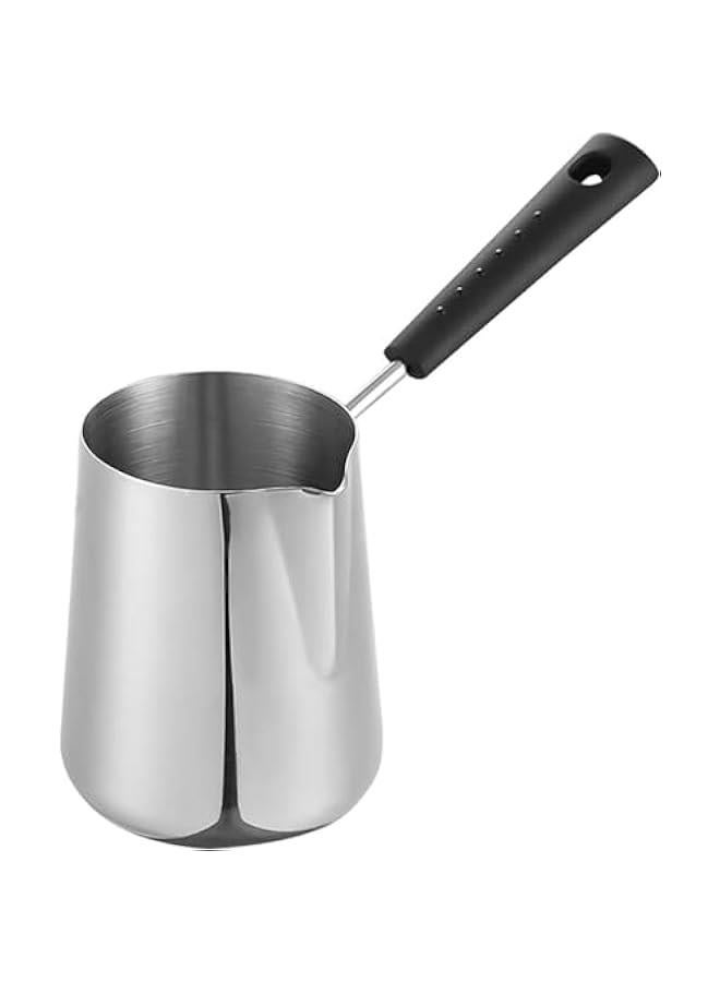 HOOKOR Turkish Coffee Pot, Stainless Steel Milk and Coffee Warmer, Coffee Pot, Chocolate and er Melting Pot with Heat Resistant Handle, Universal er and Milk Warmer, Small Sauce Pan (1000ML) - Image 1