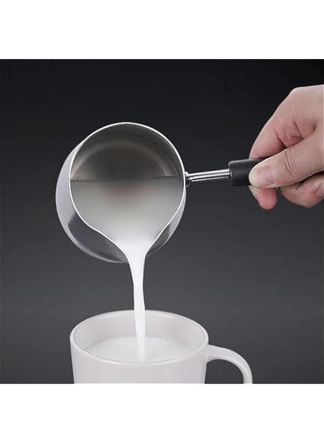 HOOKOR Turkish Coffee Pot, Stainless Steel Milk and Coffee Warmer, Coffee Pot, Chocolate and er Melting Pot with Heat Resistant Handle, Universal er and Milk Warmer, Small Sauce Pan (1000ML) - Image 3