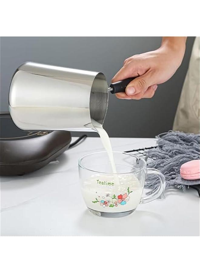 HOOKOR Turkish Coffee Pot, Stainless Steel Milk and Coffee Warmer, Coffee Pot, Chocolate and er Melting Pot with Heat Resistant Handle, Universal er and Milk Warmer, Small Sauce Pan (1000ML) - Image 4