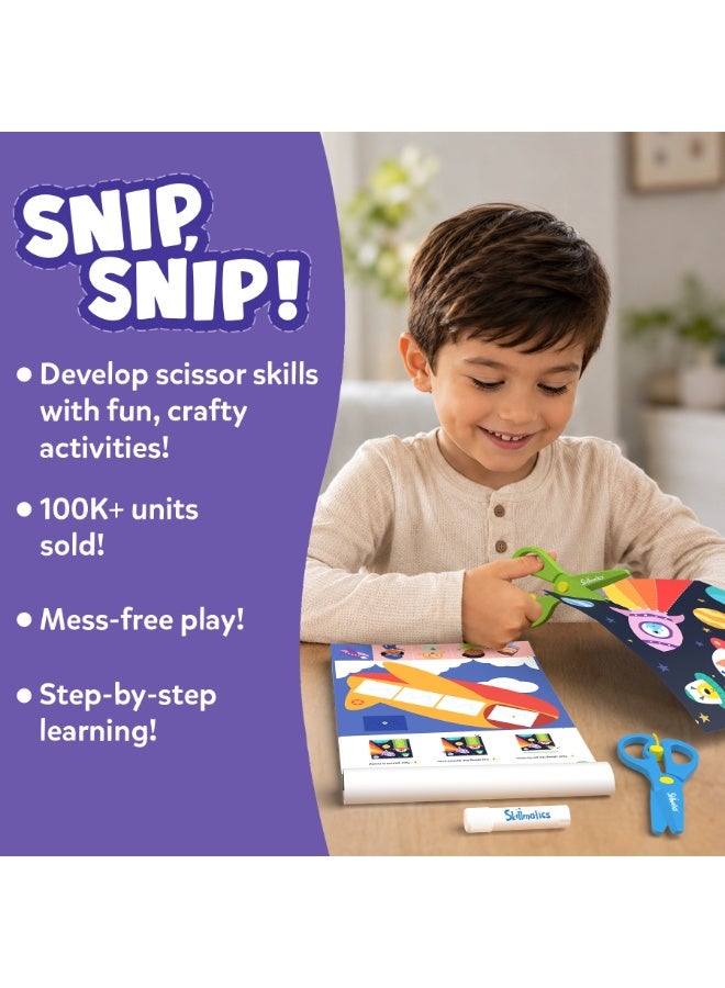 Skillmatics Snip, Snip, Child Safe Scissors Activity, Develop Scissor Skills, Craft Kits, Gifts for Ages 3, 4, 5, 6, 7 - Image 3