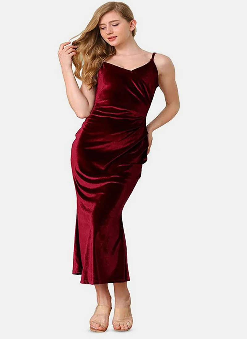 YUNIQEE Velvet Midi Dress