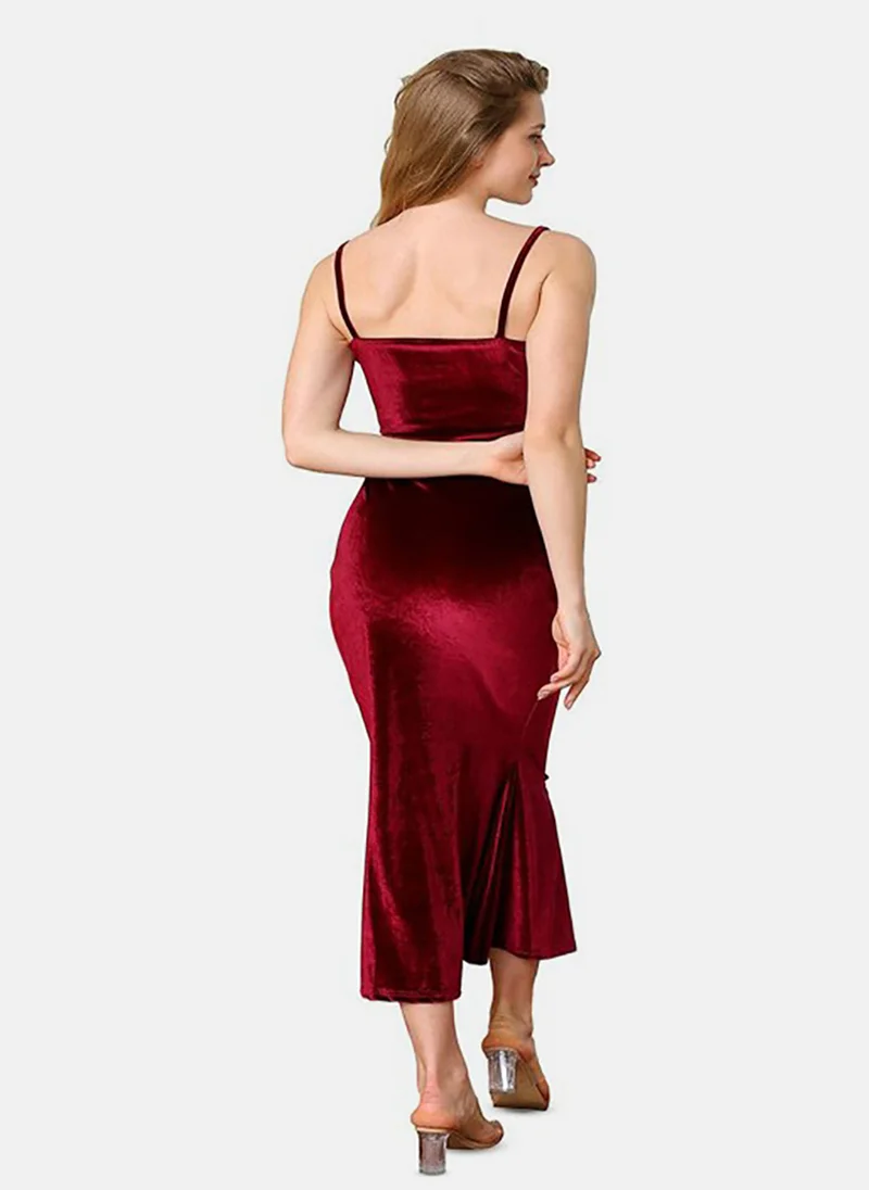 YUNIQEE Velvet Midi Dress