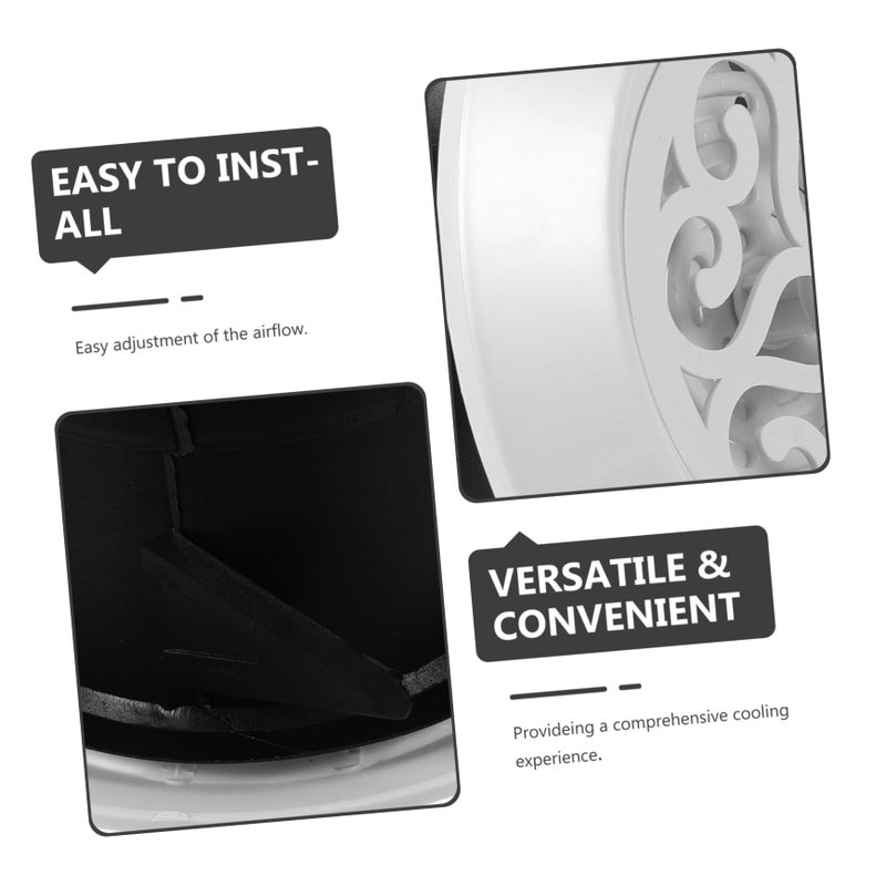 Round Air Vent Cover Grille For Central AC Exhaust Optimal Airflow Ventilation - Image 5