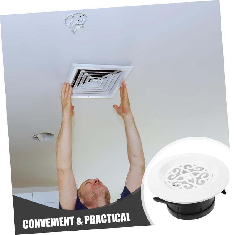 Round Air Vent Cover Grille For Central AC Exhaust Optimal Airflow Ventilation - Image 4