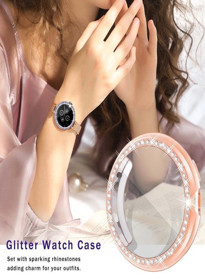 RICHONE [2Pack] Bling Screen Protector Compatible with Google Pixel Watch 3/2/1 41mm, Diamond TPU Face Protector for Google Pixel Watch 41mm Lightweight Anti-Fall Covers for Women Men (Clear*2) - Image 5