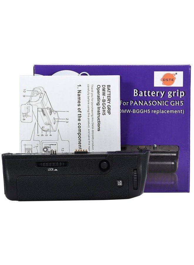 DSTE Replacement for Pro DMW-BGGH5 DMW-BGGH5GK Vertical Composition Battery Grip Compatible Panasonic GH5 GH5S Lumix GH5 Digital Camera as DMW-BLF19 BLF19E - Image 1