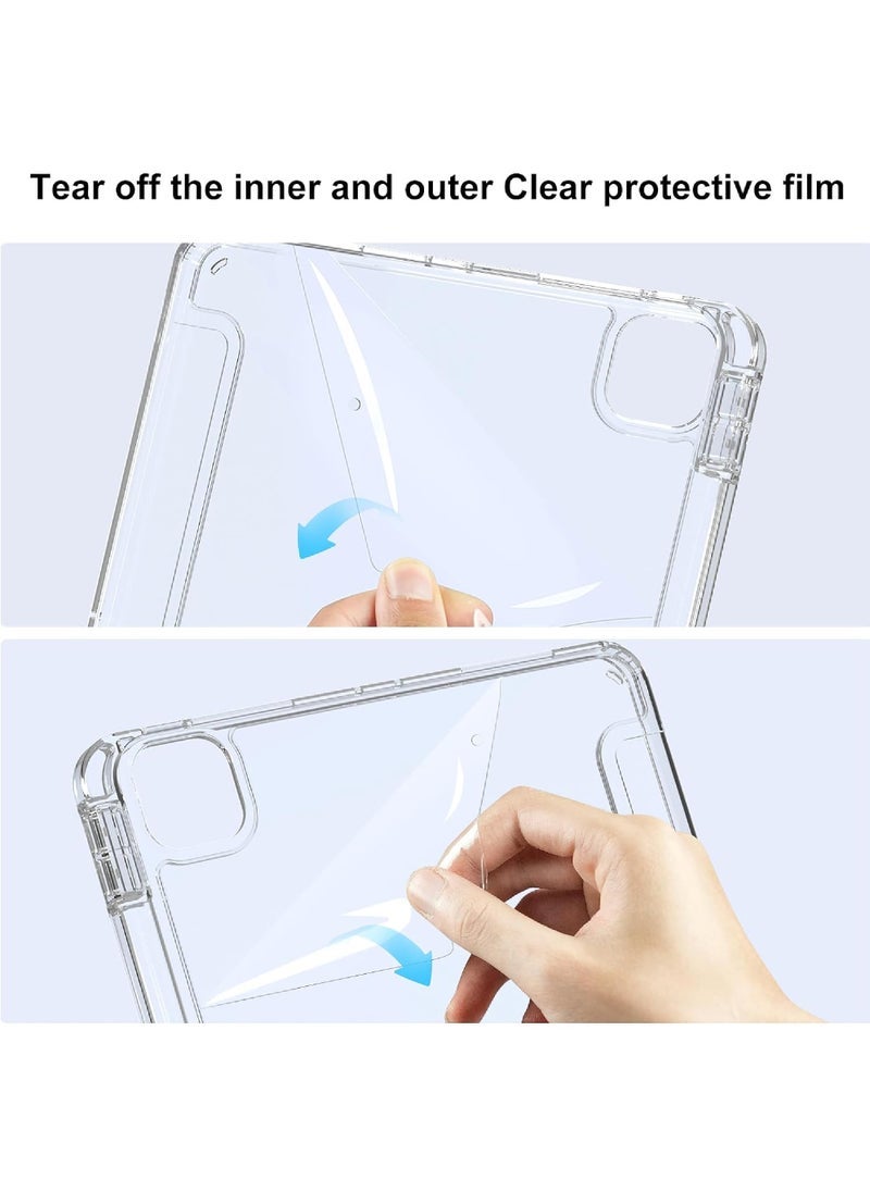 Smart Case for iPad Pro 11 Inch 2024 M4 with Pencil Holder Clear Back Slim Tri-fold Folio Stand Shell Tablet Cover for iPad Pro 11” 2024 5th Generation - Image 5