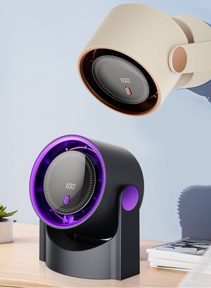 مروحة قابلة للتعديل مع شحن USB وشاشة رقمية - Image 2