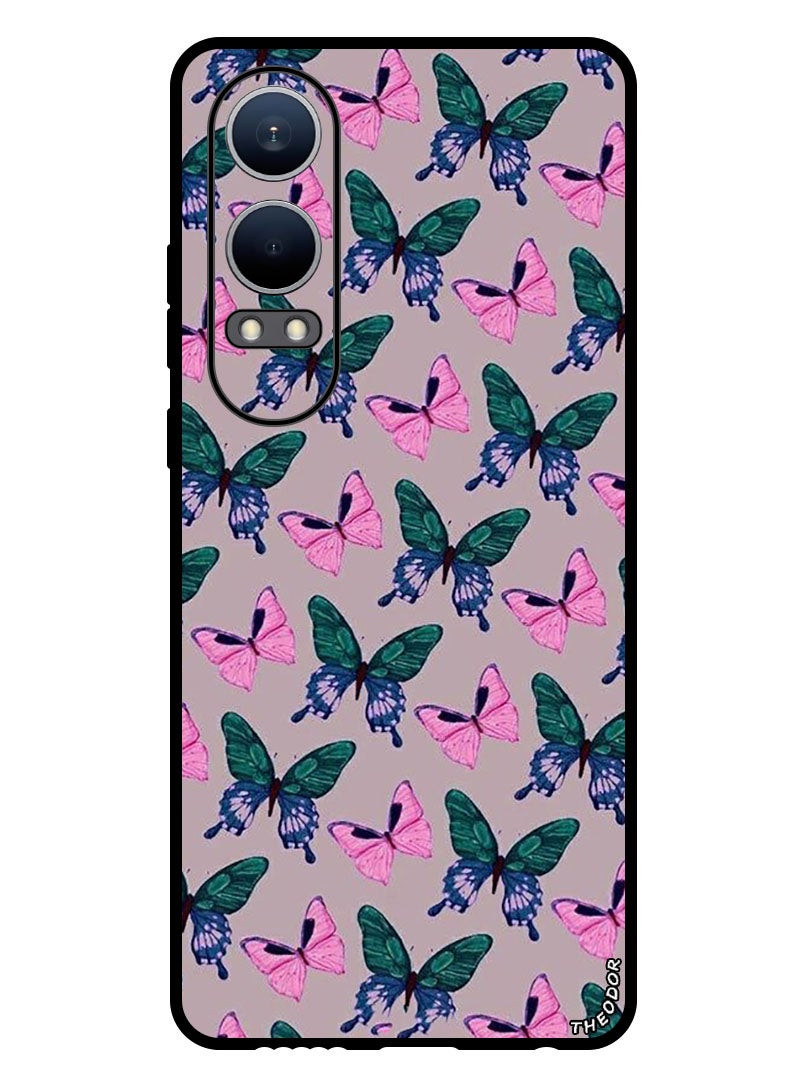 Theodor Protective Case Anti Scratch Shock Proof Bumper Cover For OnePlus Nord CE4 Lite Butterflies (2) - Image 1
