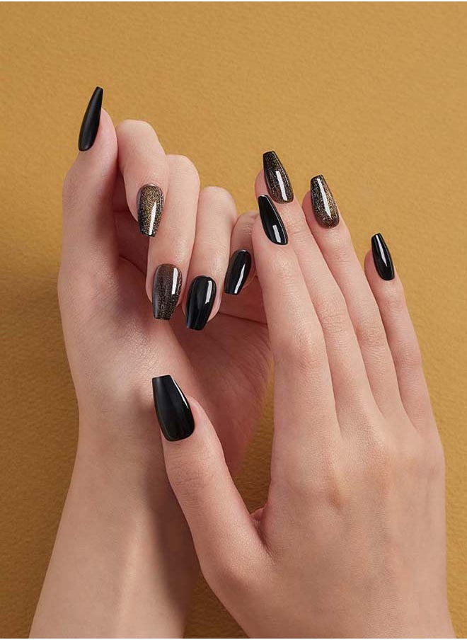 DASHING DIVA Magic Press Black Sorbet  - Image 4