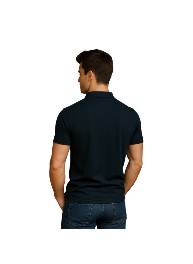 PRINTSHOP4ME Men's Regular-Fit Golf Polo T-shirt Pure Cotton Short Sleeve 220 GSM Basic Colors - Image 5