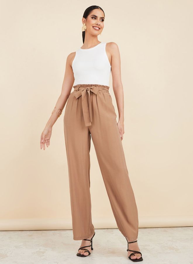Styli Solid Ribbed Knit Fitted Bodysuit - Image 2