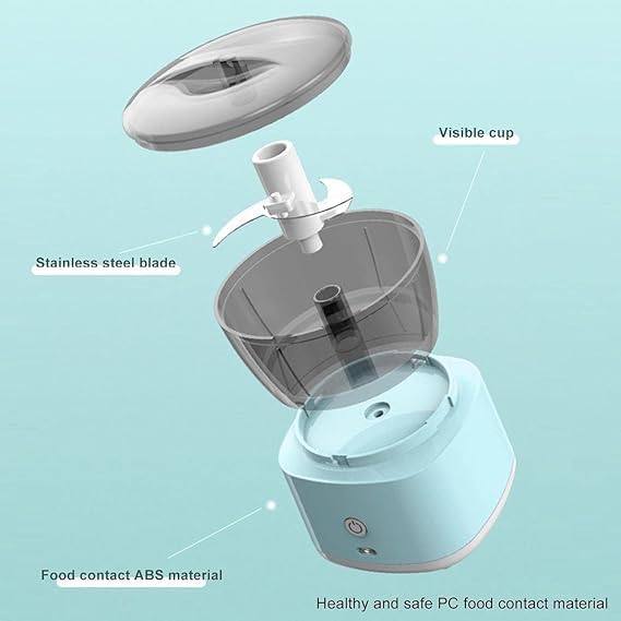 ISTARA Istara Electric Chopper with Stainless Steel Blade Mini Meat Grinders Cutter Electric Mixer Vegetables Minced Meat Potatoes Baby Food Nuts Crushed Machine - Image 4