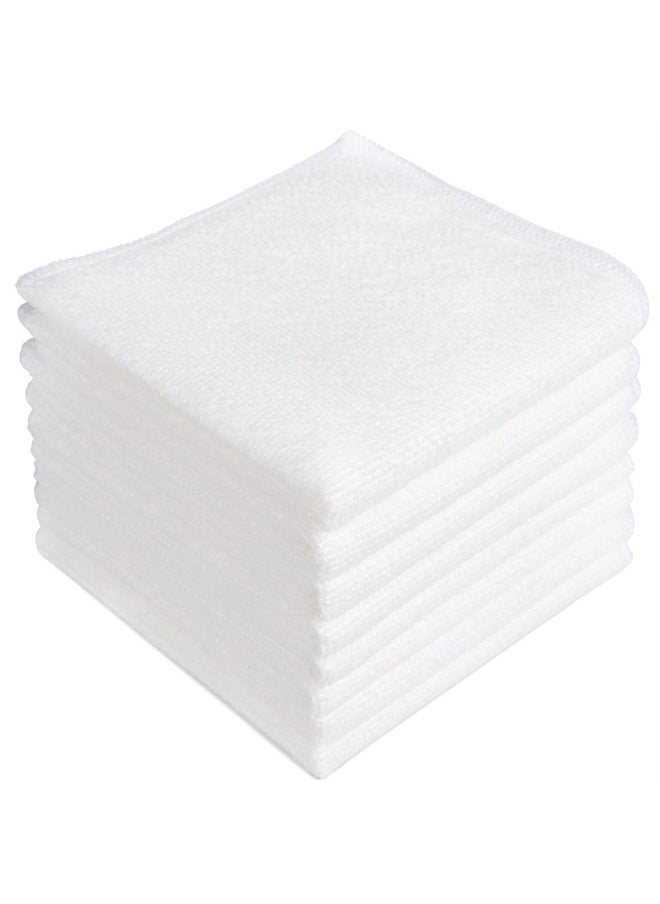 AIDEA - Microfiber Cleaning Cloths White-8PK, Strong Water Absorption, Lint-Free, Scratch-Free, Streak-Free, Dish Towels White (11.5in.x11.5in.) - Image 1