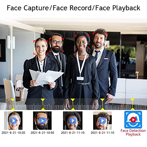 Eversecu 4CH Smart Wireless Security Camera System 4pcs 2K 3MP Outdoor Cameras & DVR Kit Support Face Capture/Record&Playback, Line Crossing/Intrusion Detection, Smartphone PC Remote View - Image 2