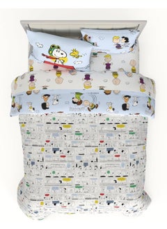 Franco Franco Collectibles Peanuts Multi Character Bedding 7 Piece Super Soft Comforter and Sheet Set with Sham, Queen  - Image 2
